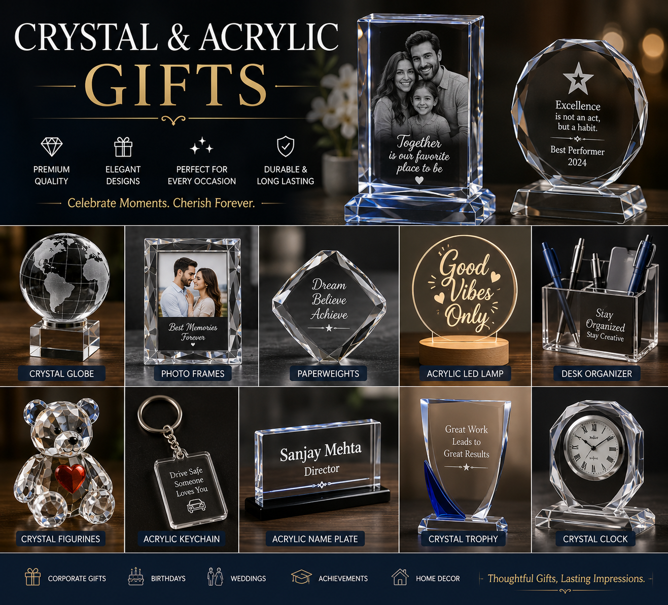 Crystal & Acrylic Gifts