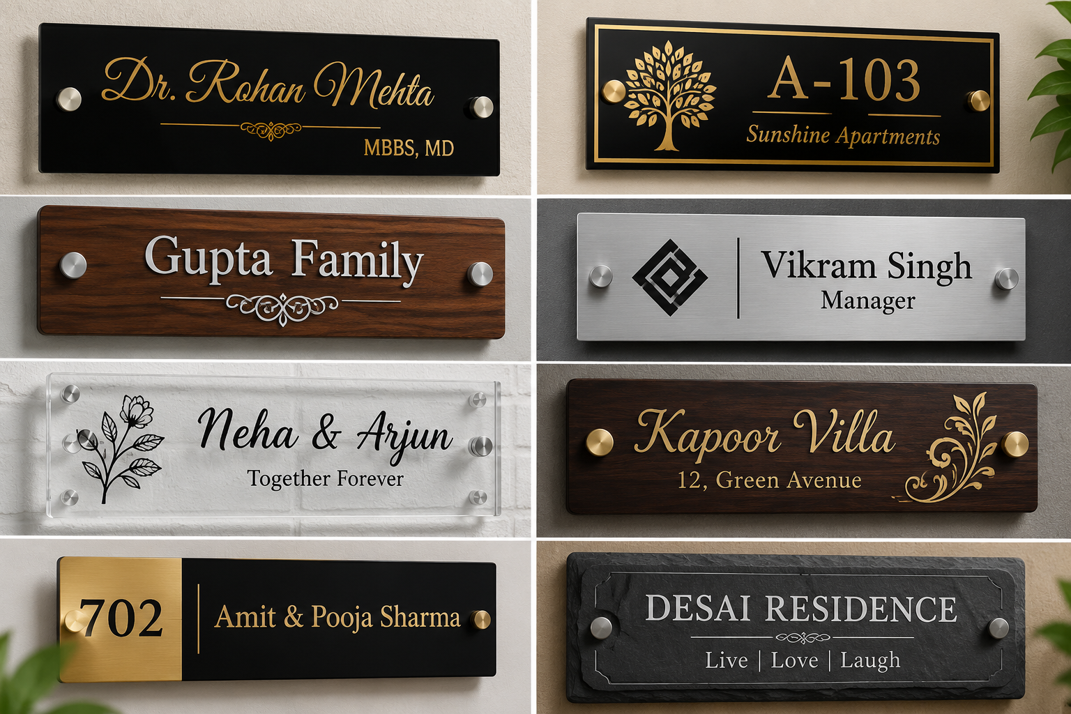 Name Plates