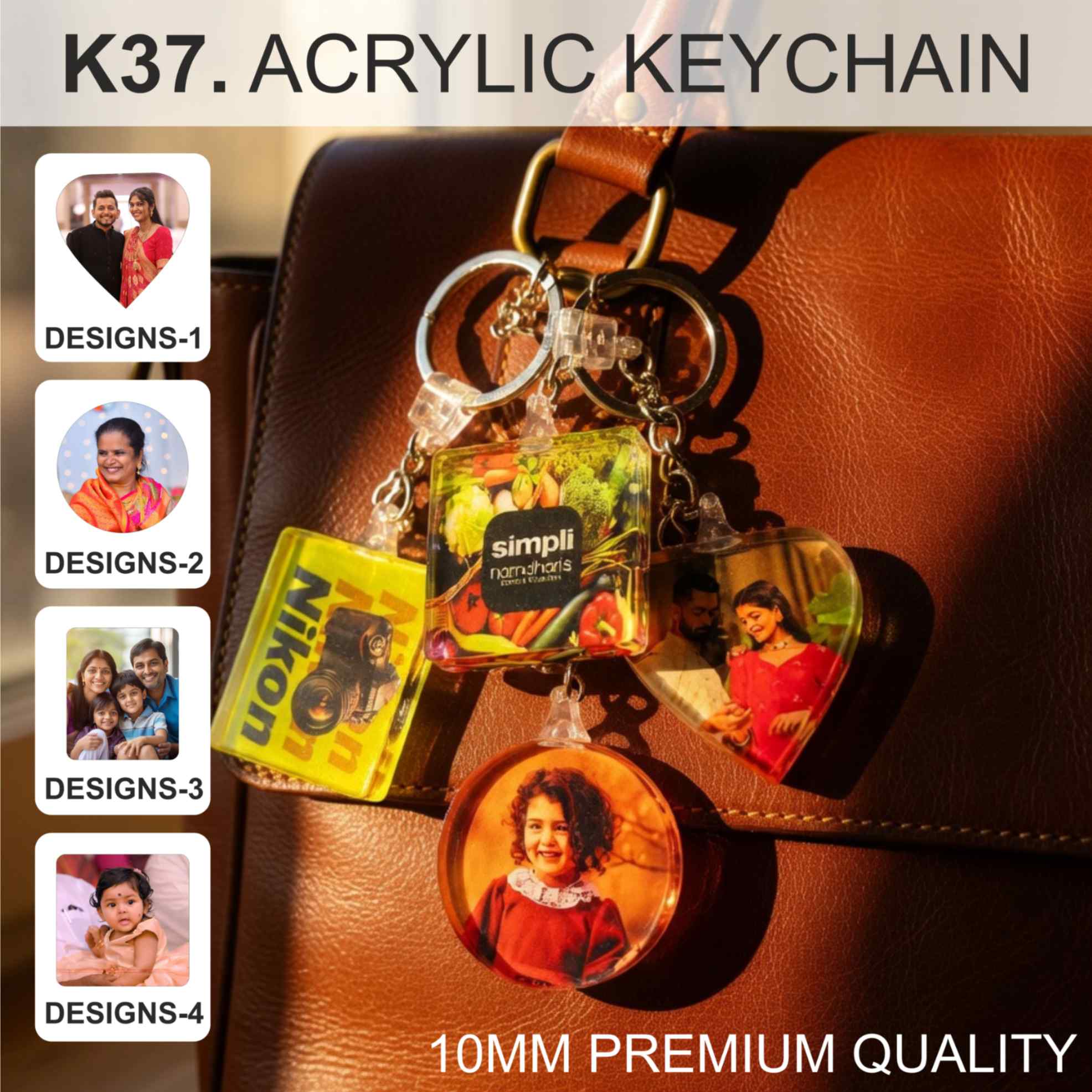 K37. ACRYLIC KEYCHAIN