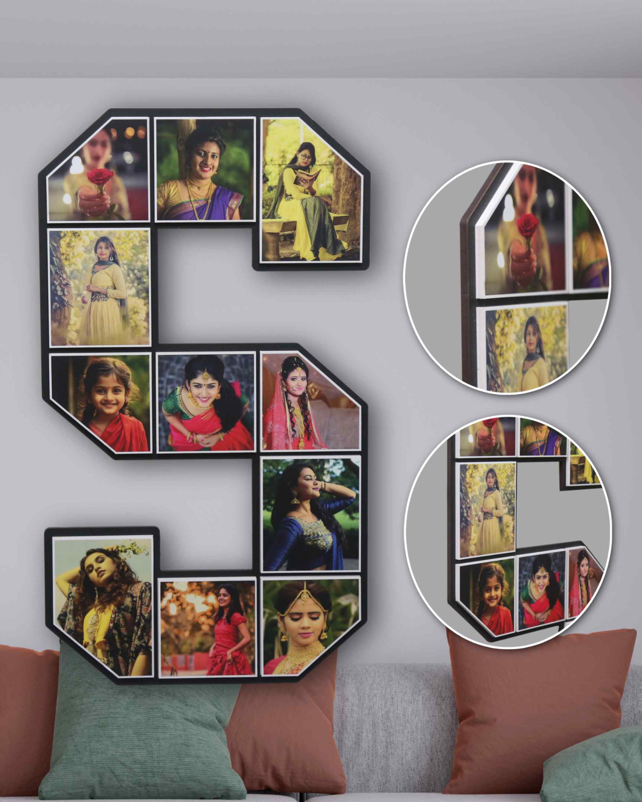 JFR37 Letter Embossed  PHOTO FRAME