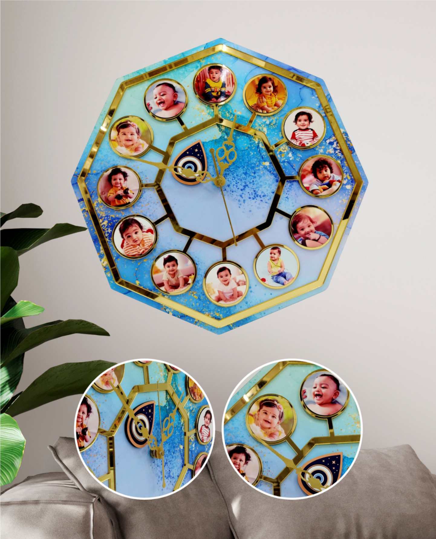 AC5 Acrylic Clock 12x12
