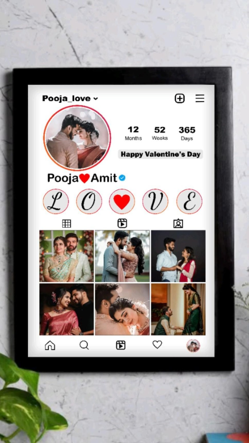 FR4 Instagram Profile Frame  A4