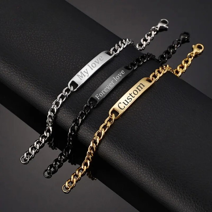 LB2 Personalized Rectangle Bracelet