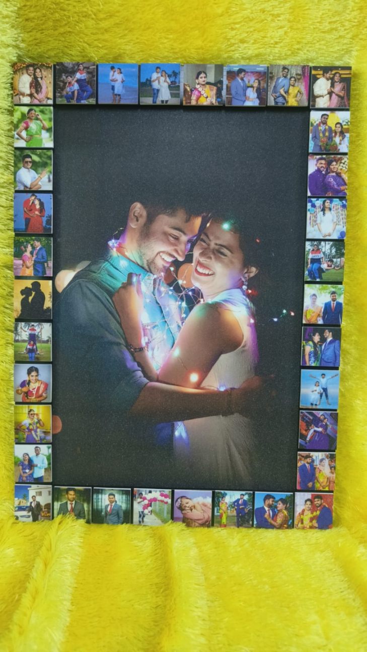 JFR33 35 Photos Border  Collage Embossed Frame
