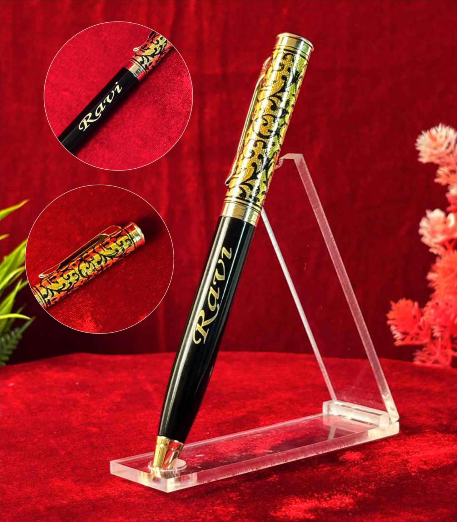 P11 Designer Gold & Black Pen