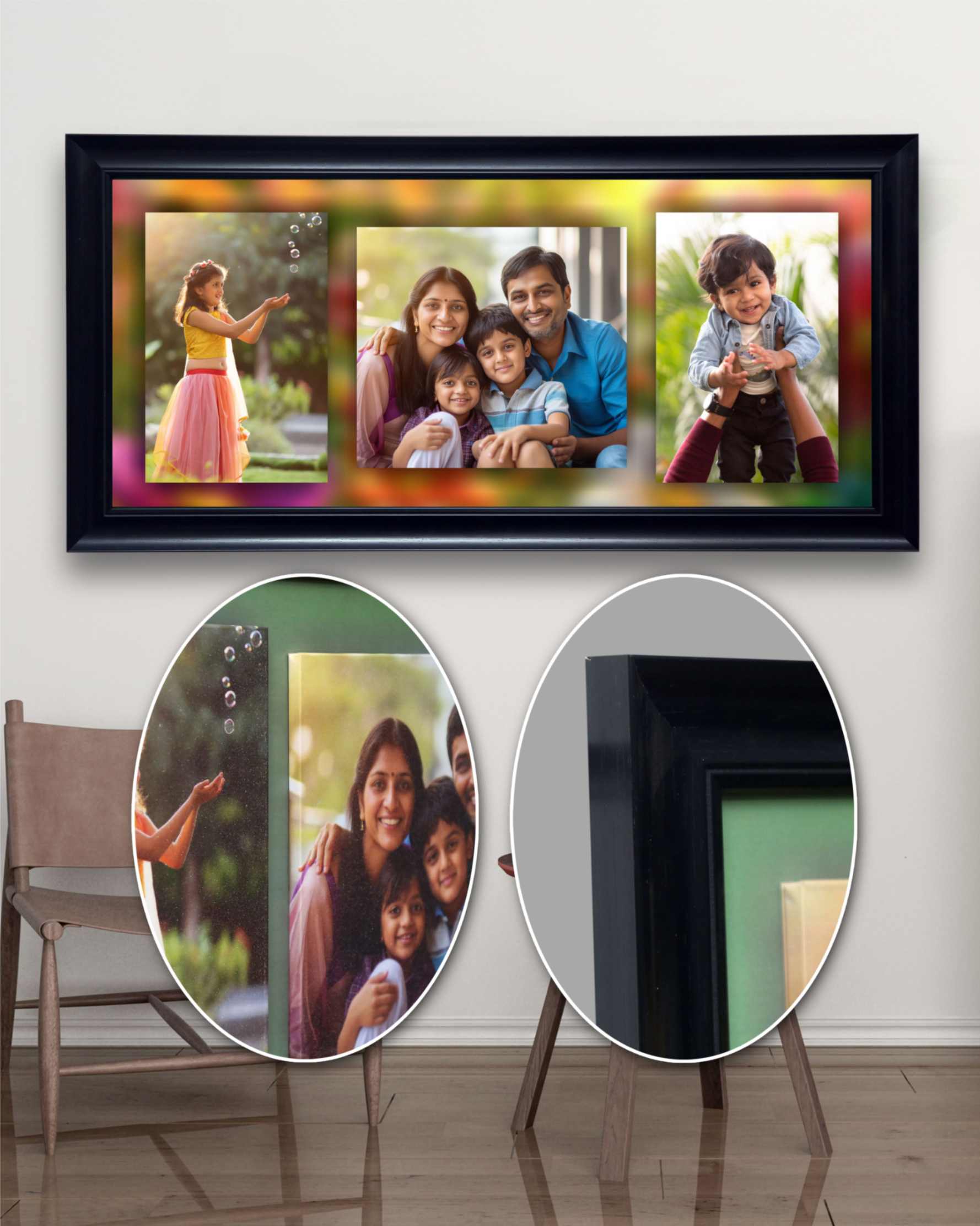 JFR22 3 in 1 Emboss  Glitter Frame