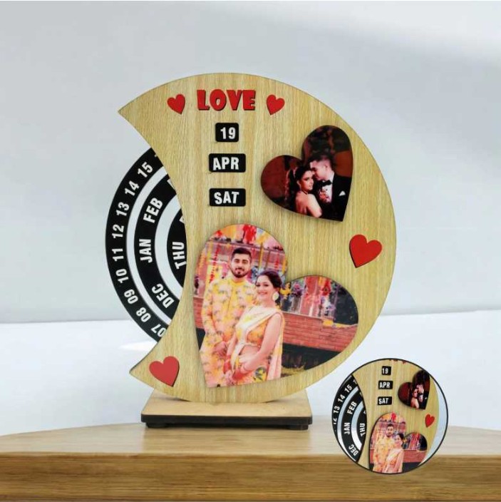 CA4 Lifetime Calender WOODEN