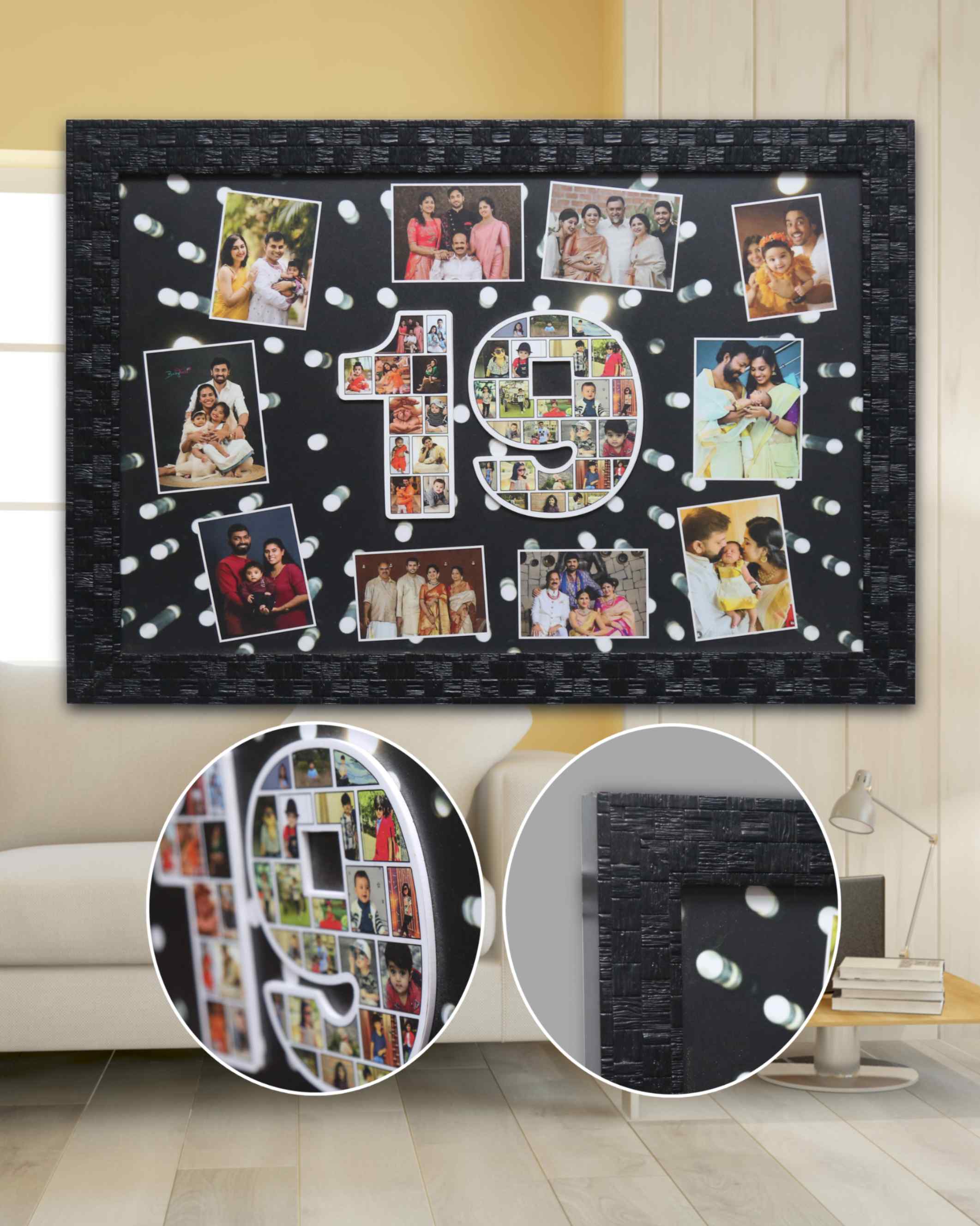 JFR24 Year Embossed Photo Collage Frame
