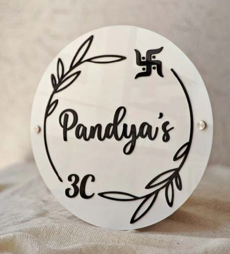 NP39 Acrylic Name Plate 12x12
