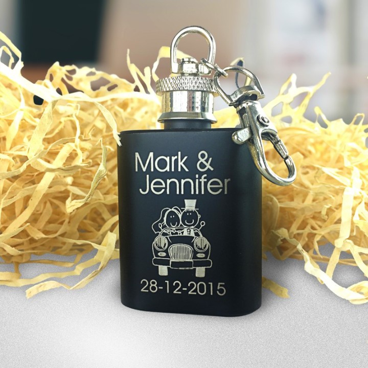HP3 Keychain Hip Flask