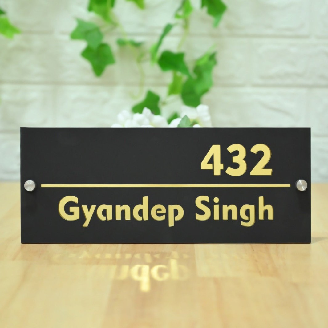 NP12 Acrylic Name Plate 6x12