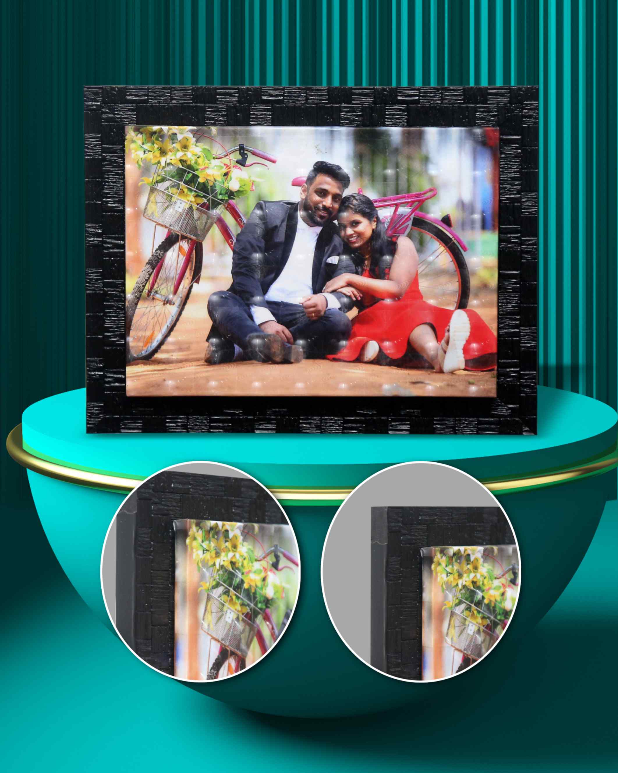 JFR13 -Single Embossed Frame -   Finish: Matt 3D