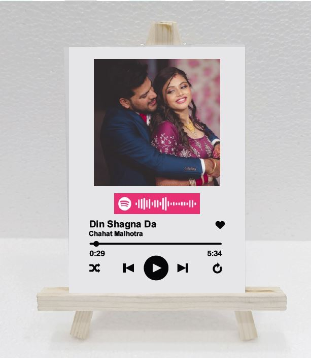 FR17 - Spotify Plaque with Easel Stand (Size:5" x 7")