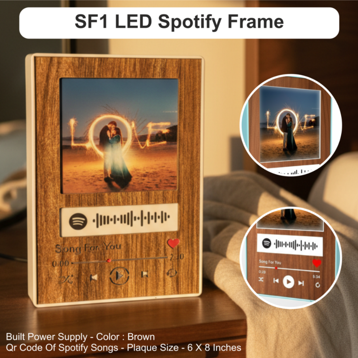 SF1 LED Spotify Frame