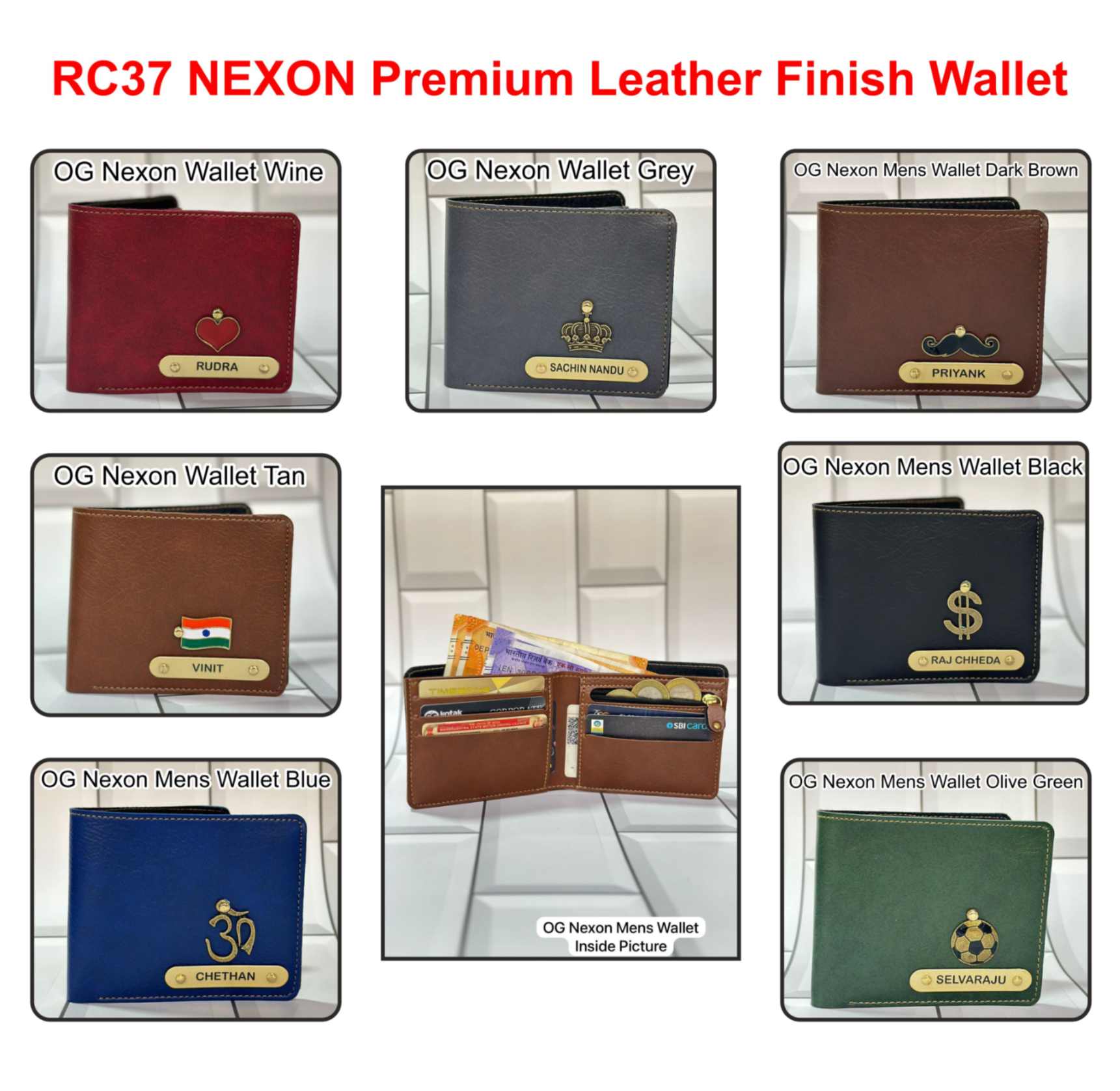 RC1 NEXON Premium Leather Finish Wallet