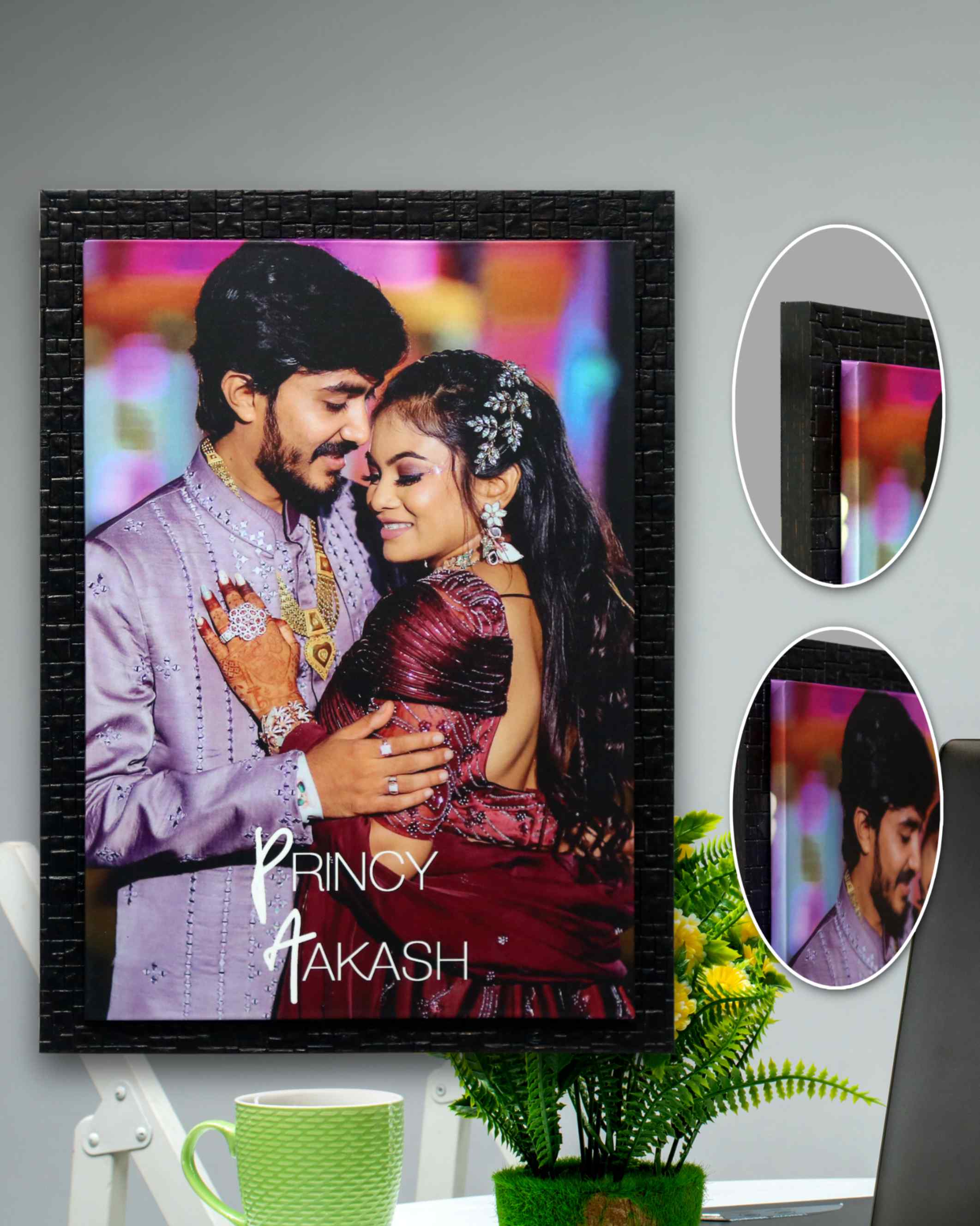 JFR12 - Single Embossed Frame - Available Finish: Matt / 3D