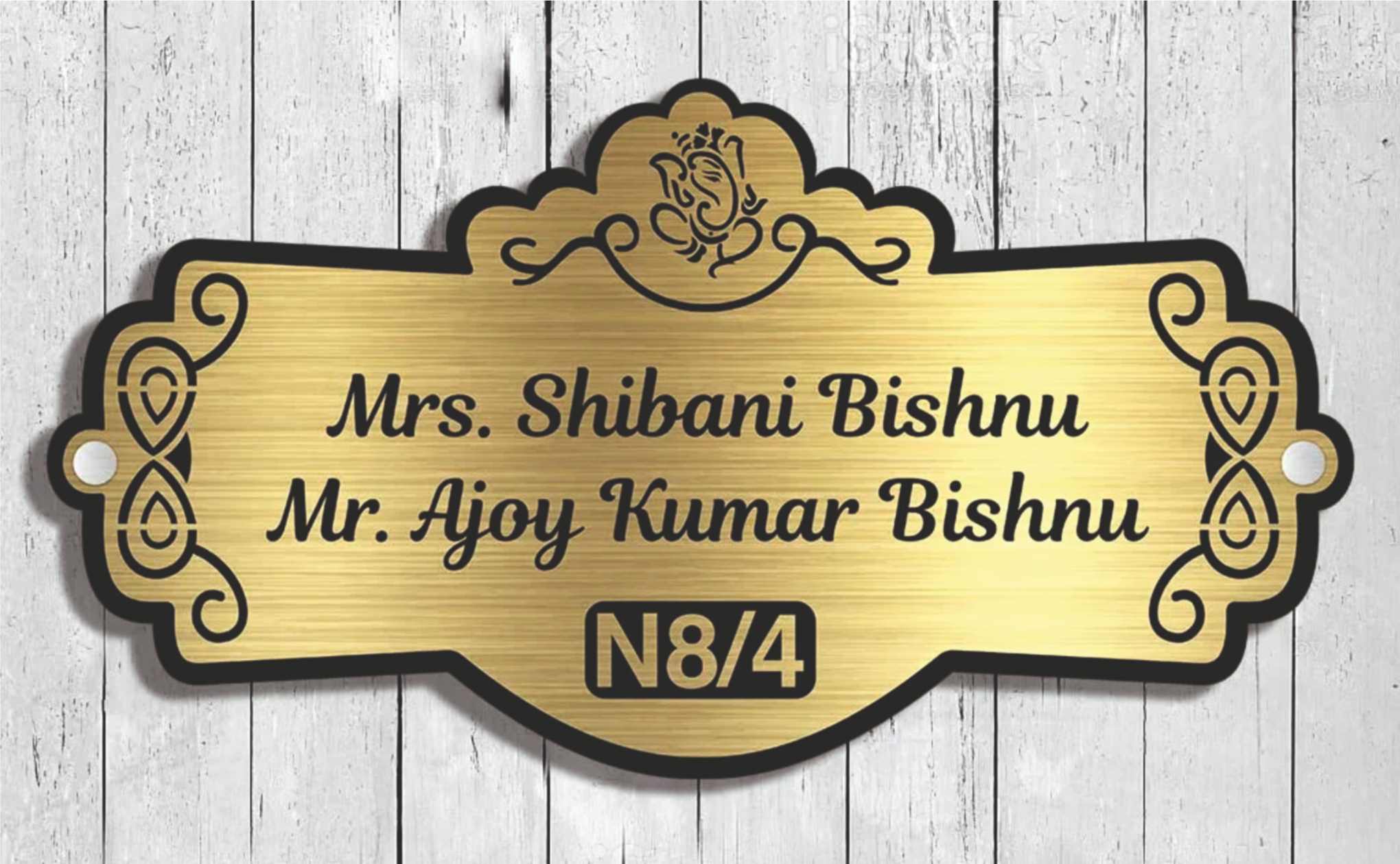 NP27 Acrylic Name Plate