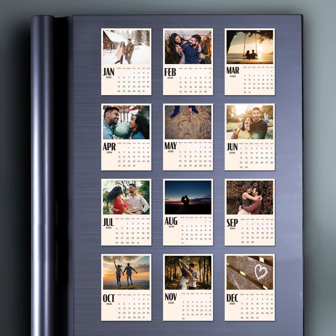 CA5 12 month Calendar 2026 fridge magnet