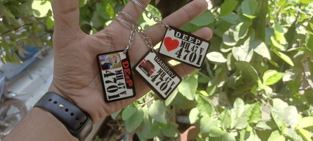 K4 Keychain 1 SIDE PRINT MDF