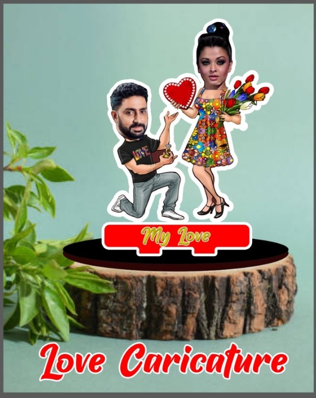 PC2 Personalized Caricature Couple