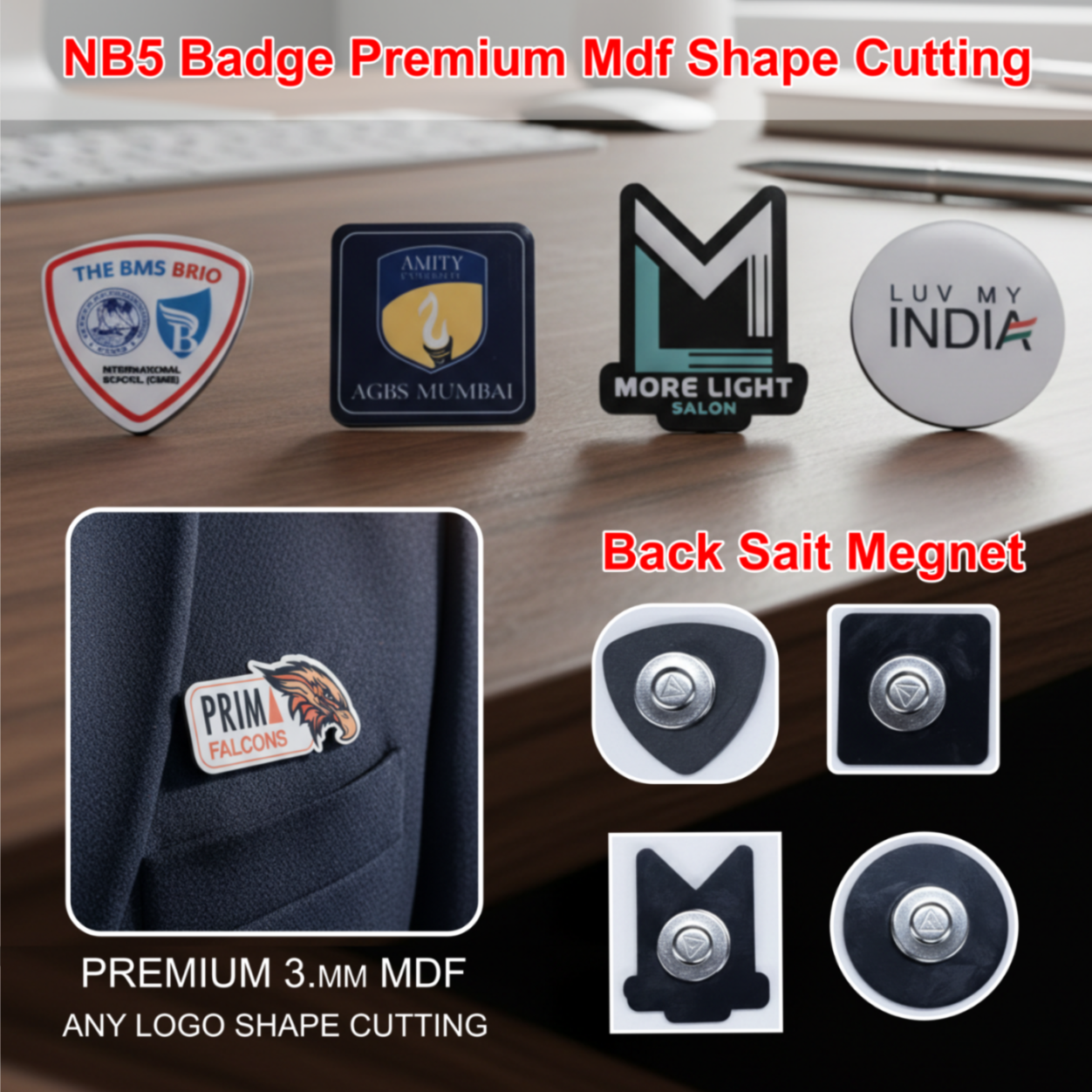 NB5 Badge Premium Mdf Shape Cutting