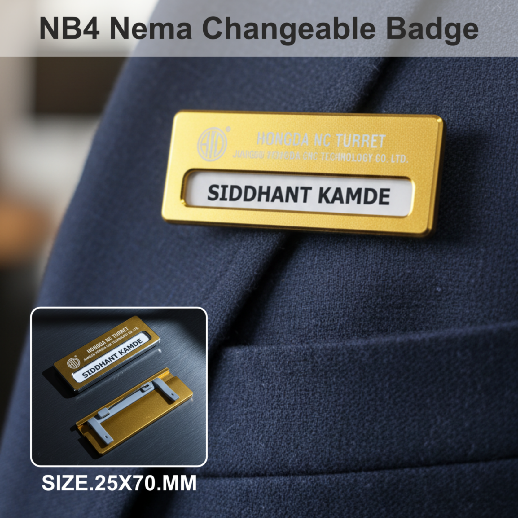 NB4 Nema Changeable Badge