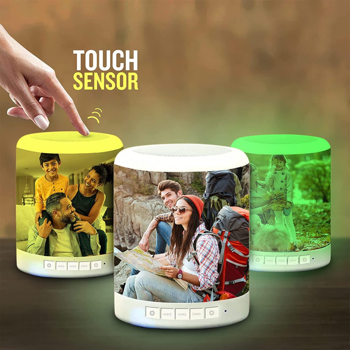 BS1 BT Customized Bluetooth Speaker With LED Lamp
