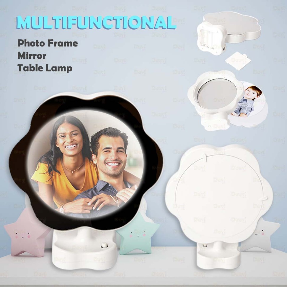 PM5 Magic Mirror Photo Frame Flower Shaped With Led Light