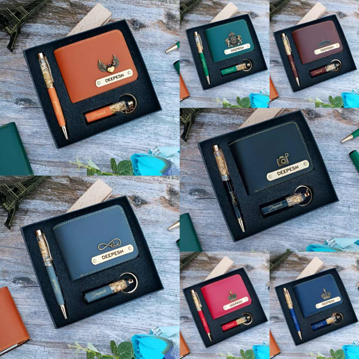 RC15 Zari pen keychain & wallet combo set  MRP 595