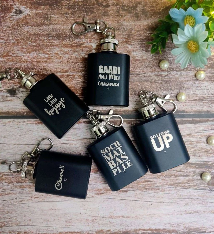 HP3 Keychain Hip Flask