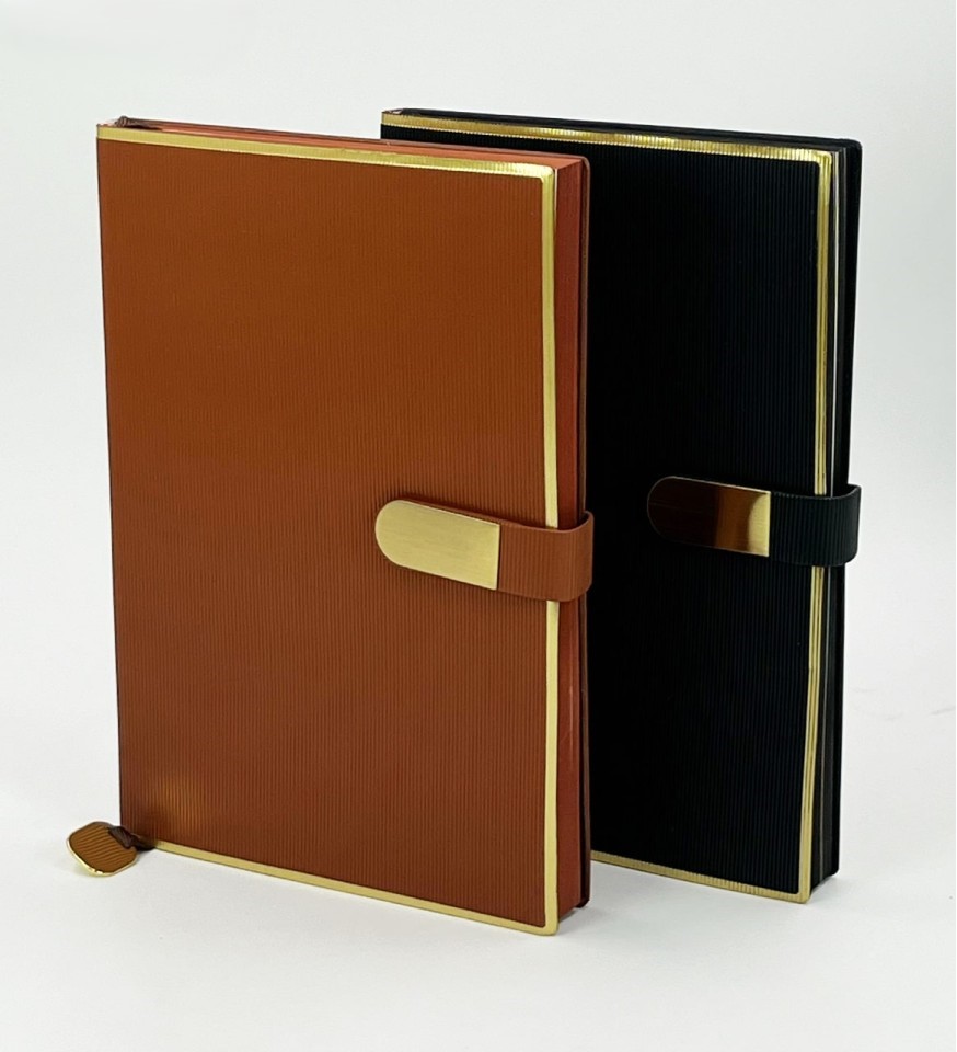 D8 Branded A5 PU Leather Office Notebook Diary
