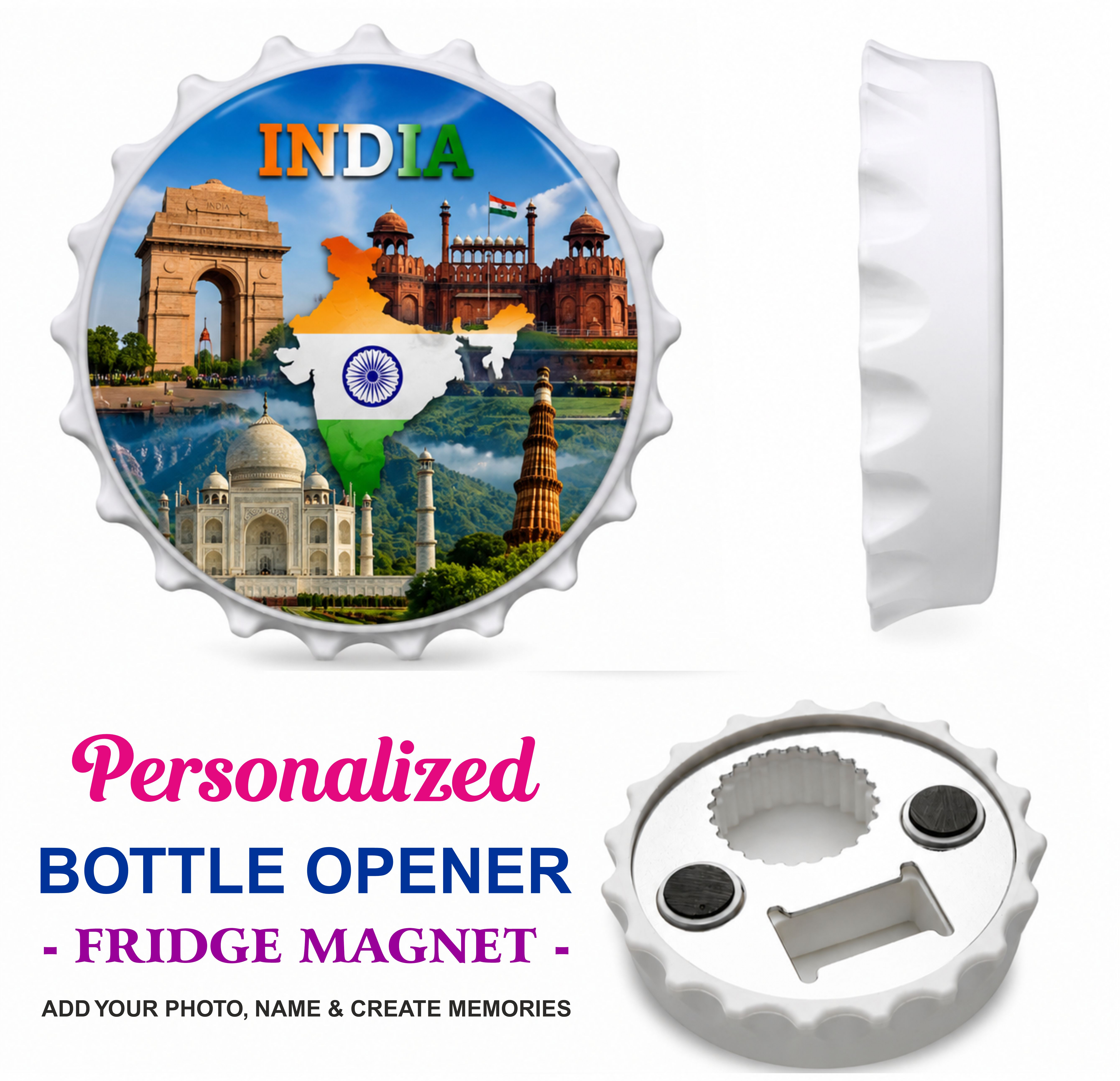 MG13 Photo Magnetic Bottle Opener